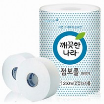 깨끗한나라 ECO 점보롤 화장지 250m, 1개, 4개입