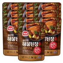 해표 얼큰한 해물된장 찌개양념 120g 10팩, 단품, 단품
