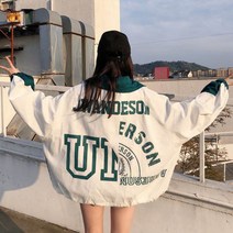 가바바 여성 항공점퍼 데일리하게 입고 남성친구한테 이쁨받자 블루종 자켓 G42459