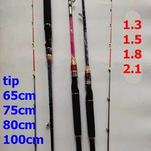 ZZ98 아이스 뗏목 2 섹션 낚싯대 유리 팁 직경 티타늄 0.8mm 1.3m 또는, 01 2 glassfiber tips_04 2.1m