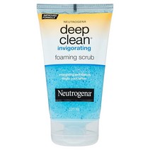 Neutrogena 딥 클린 상쾌한 거품 페이셜 스크럽 먼지 오일 및 메이크업 제거를 위한 글리세린 쿨링 및 각질 제거 젤 페이스 워시 124.2 ml (4.2 온스), 4.2 Fl Oz (Pack of 1)