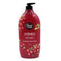 [RA†]샤워메이트 크랜베리 바디워시 1200g 향기좋은클렌저 냄새좋은저 크리너 여성용저 좋은 클렌저 가족▨_ea, 옵션무[#@$], ε본상품ε