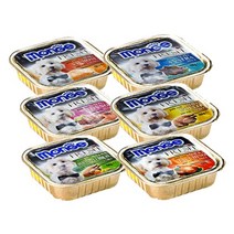 바우와우 몽지 사각캔 100g 5종택 강아지간식, 10개, 치킨야채 100g