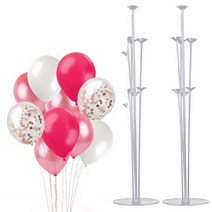 펄풍선 스탠드 세트, 4. 핑크톤 20P + 스탠드 2개 세트