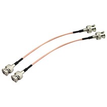 2 개/대 RG316 와이어 15cm BNC 남성 - BNC 남성 RF 동축 동축 케이블 안테나 익스텐더 케이블 어댑터, 유형1
