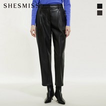 쉬즈미스 원턱 레더 배기 팬츠 SWWSLM41200