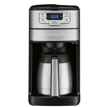쿠진아트 커피 메이커 머신 Automatic Grind & Brew 10-Cup, 10-Cup Thermal_Black/Silver, 10 컵 열