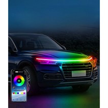 LED 식빵등 스트립 줄 바 DIY 자동차 내부 플렉시블, 1.2M - 다채로운 APP 모델