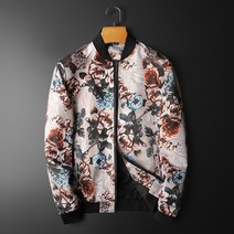 야구점퍼 대형 M-5XL 봄 부티크 패션 인쇄 망 캐주얼 스탠드 칼라 자켓 남성 코트 Streetwear 야구 유니폼