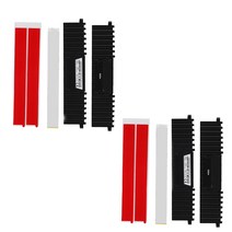 데스크탑 컴퓨터 수냉 메모리 방열판 은행 2 개 DDR / DDR2 DDR3 DDR4 용 알루미늄 냉각 핀 호환, 단일옵션