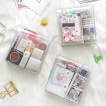 [바보사랑] 투명한 pvc 문구 보관함, 상세 설명 참조