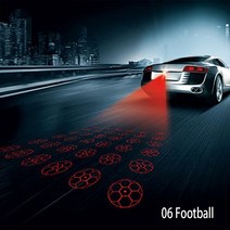 패턴 충돌 방지 후방 엔드 자동차 레이저 테일 안개등 자동 브레이크 주차 램프 사육 경고등 스타일링 280882, [07] Football, 07 Mushroom