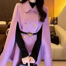 벨트증정! 예쁜 오버핏 망토 모직코트 케이프 트렌치코트 트위드자켓 가을겨울