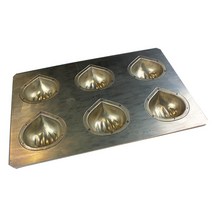 CHIYODA 치요다 실리콘코트 S 밤 모양 마론케이크 6구 금속 과자틀