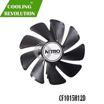 95MM CF1015H12D 기어 LED 쿨러 팬 교체 사파이어 NITRO RX590 RX580 RX570 RX480 RX470 4N001-02-20G 그래픽 카드 팬, 검은 색