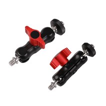 더블 볼 헤드 매직암 마운트 조인트 연결 조명 램 LED 라이트 램마운트 카메라 캠코더, A342