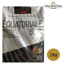 발로나 다크 초콜릿 에콰토리얼 누아 55% 250g 450g 800g 1kg 3kg 프랑스산 커버처 발렌타인 베이킹 리얼초코, 1개, 1000g (1kg)