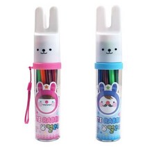 3000 12색토끼육각컬러펜(CR), 핑크