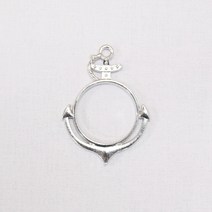 레진아트/프레임악세사리/원형앵커메달/은색