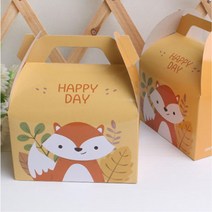 어린이집생일선물 답례품 손잡이 포장박스 5개 빵포장