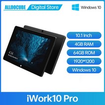 alldocube iwork10 pro 4gb ram 64gb rom 10.1 windows10 19201200 z8350 2in1 태블릿 태블릿 pc, 전용 태블릿 블랙