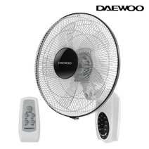 대우 16형 벽걸이 리모컨 선풍기 DEF-RW160EA 화이트