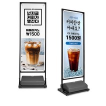 New 코너배너 브라켓형 실외용배너 물통형 철제배너 철제입간판, 11. 대형(600*1800) 거치대+페트출력 2장