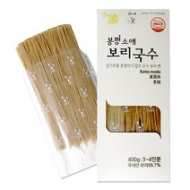 소애 100%보리국수 국내산 보리100% 밀가루가 들어가지 않은 순곡물면, 400g, 1봉