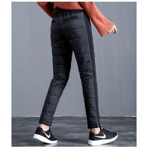 여성 구스 다운 골프 하의 기모 패딩 오리털 홈쇼핑 덕다운 팬츠 여자 겨울 방한 솜바지