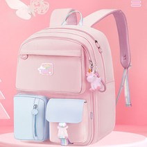 책가방 초등생 여아 1-6년 공주 여아 가벼운 아동 백팩WOCHASHUBAO020