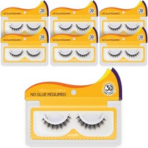 [ 11~12 mm ] 공연 행사 무대용 3D 속눈썹 7개세트 원터치 3초 속눈썹 4종 셀프연장 11~12 mm 7개세트, A01 7개세트(1세트), 11mm
