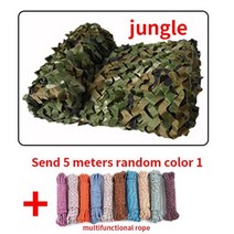 야외차양차광막그늘막 더블 보강 그물 사냥 훈련 네트 커버 자동차 텐트 멀티 사이즈, Jungle camouflage+4x6m