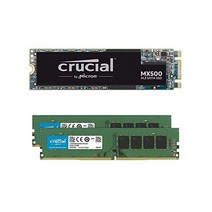 크루셜 MX500 1TB M.2 SATA 6Gb SSD 번들 32GB (2 x 16GB) PC4-21300 메모리