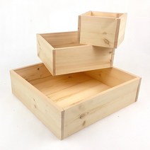 원목 박스 우드 상자 바구니 바스켓 트레이 10t2, 61.직사각상자-손잡이52x38x8.5cm