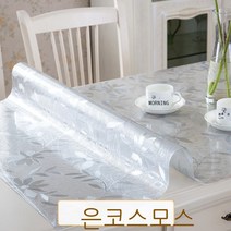 테이블매트 매트테이블 위 까는 고무매트 테이블다기 소프트가죽 화상방지 실리콘 열차단 바탕화면 투명 보호 ., T01-코스모스 1.0mm, C08-80*80cm