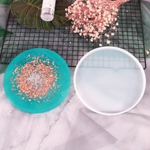 원형 테라조 석고 트레이 몰드 1구