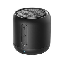 anker soundcore mini 15시간 재생 시간의 초소형 블루투스 스피커 66피트 블루투스 범위 향상된 베이스 마이크, 검은색