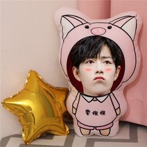 샤오잔 굿즈 캐릭터 쿠션 베게 스타 응원 선물 17종, 17, 40cm(단면)
