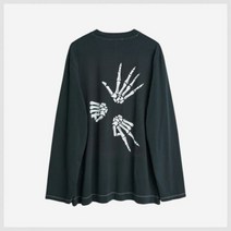 아워레가시 박스 스톤 페이퍼 시저 프린트 긴팔 롱슬리브 가을 티셔츠 블랙 화이트 627655 [정품]