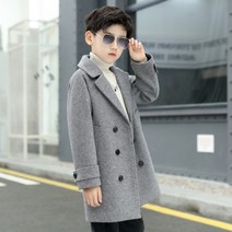 남아 모직 코트 트렌치 코트 아동복 모직 코트 더블 모직 코트