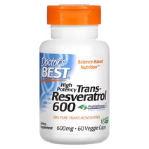닥터스베스트 고효능 트랜스 레스베라트롤 600 600mg 60베지 캡슐, 60정, 1개