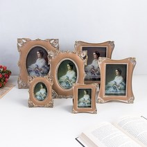 빈티지 인디핑크 타원 사각 사진 액자 (3size) 미니 4x6 5x7 포토 사진틀, (6732)인디언 핑크 사각 액자(2×3)