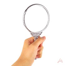 공주경원형 소 실버 세븐스타거울 손거울 휴대용미니손거울 휴대용손거울 원형손거울 미니 손거울