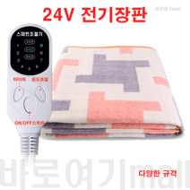 24V 화물차 전기 장판 트럭 캠핑 매트 1인용 2인용 분리난방 DC 차량 휴대용 차박 워셔블 담요 파워뱅크 시거잭 동계 전기요 대형 온열 차박용 캠핑용, 200cm X 80cm
