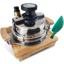 1인용 2인용 5분 누룽지가마솥 압력솥 밥솥 돌솥 솥밥 [나무받침포함] 효도선물 신혼부부선물 추천, 혼합색상