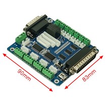 CNC Mach3 5 축 USB 인터페이스 드라이버 모션 컨트롤러 브레이크 아웃 보드 제어 카드 3020 3040 6040 조각기용, 한개옵션0