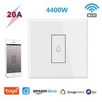보일러 온수기 전기 벽난로 오븐을위한 4400W 20A 고성능 WIFI 똑똑한 스위치 APP 원격 제어 타이머 음성 명령, 01 EU 표준