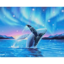 우리들의 홀로서기 DIY 비즈 캔버스 보석십자수 아름다운 풍경 03_범고래