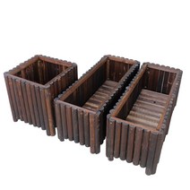 정원 마당 원목 울타리 화분 테라스 화단 전원주택 꾸미기 지지대 펜스, 60 * 40 * 30 두께 2.5cm