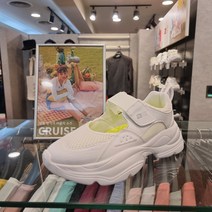 [NC엑스코점]아키클래식 남여 공용 크루즈 화이트 샌들형 어글리 슬립온 AKAJSUW0741